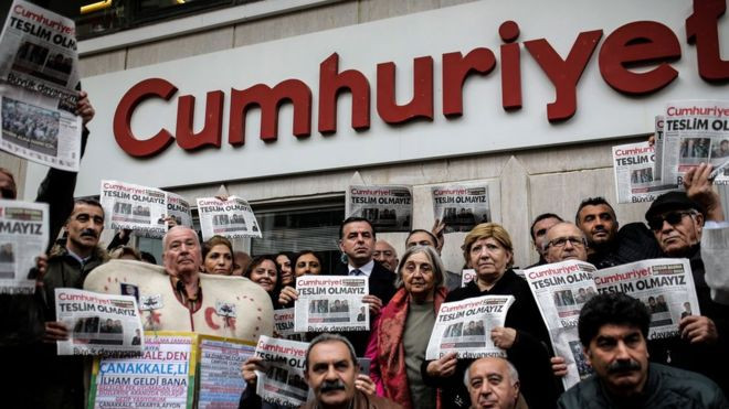 Φυλάκιση 43 ετών σε δημοσιογράφους της Cumhuriyet ζήτησαν Τούρκοι εισαγγελείς – Κατηγορούνται για «ασύμμετρο πόλεμο» κατά του σουλτάνου